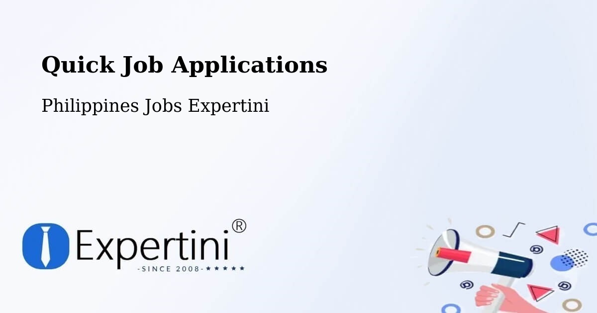 Quick Apply Feature – Apalit - Philippines Jobs Expertini